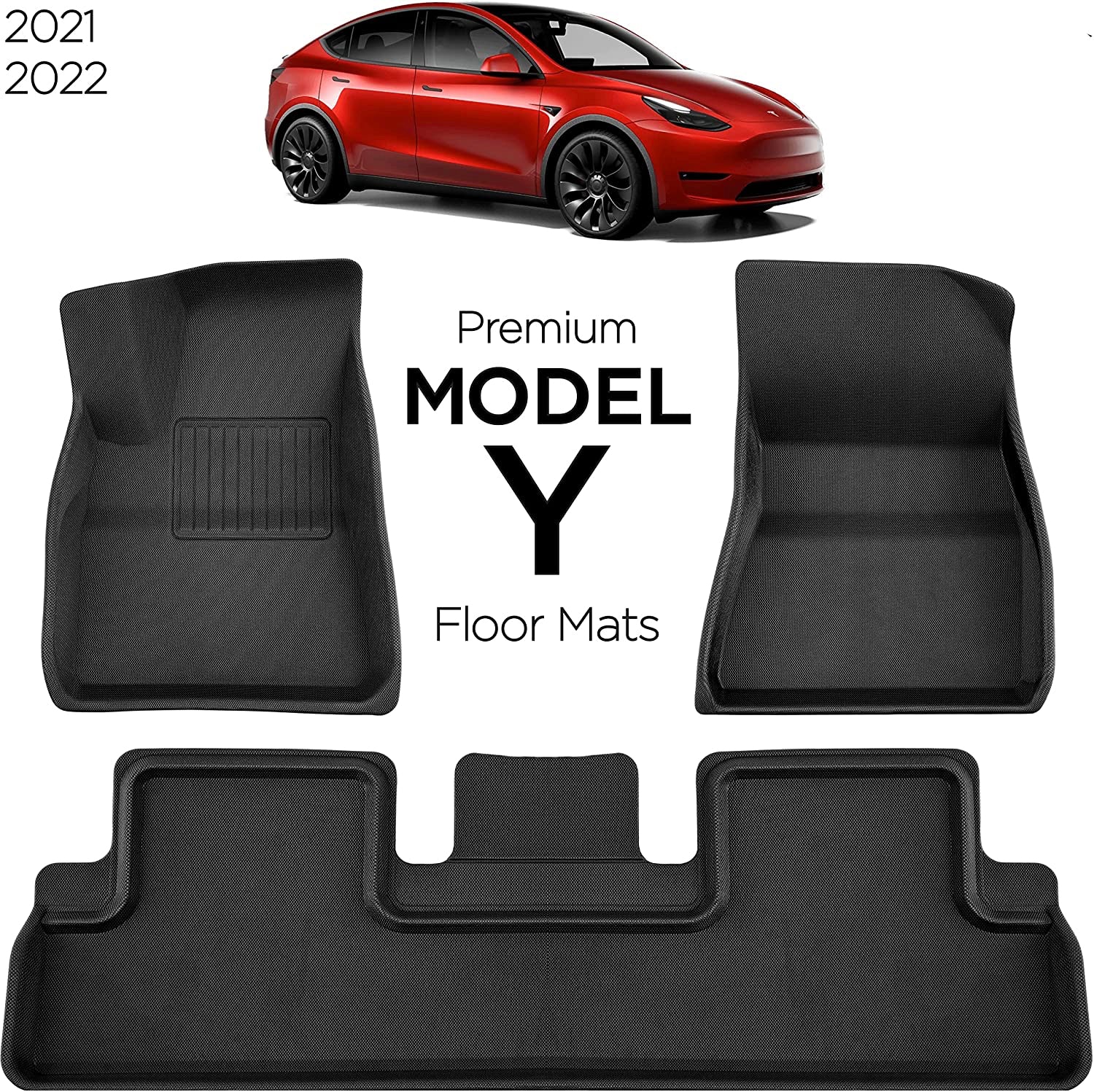 3D Floor Mats - Model Y (6PCs) – S3XY models